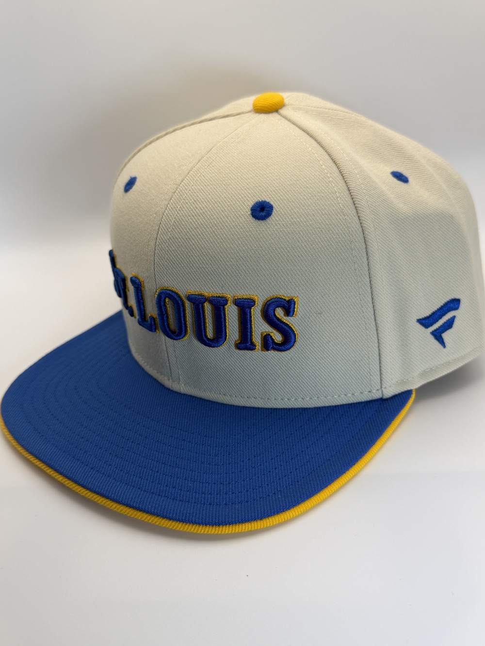 Fanatics St. Louis Blues Snapback Hat Blue Yellow Cream Embroidered Adjustable
